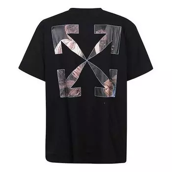 Футболка fw20 caravaggio angel short sleeve oversize Off-White, черный