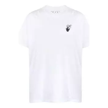 Футболка fw20 human skeleton arrow short-sleeve tee men's white Off-White, белый