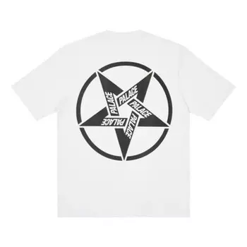 Футболка fw21 calm it mosher logo t-shirt 'white' Palace, белый