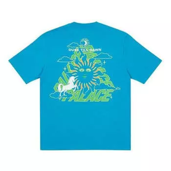 Футболка fw21 da one t-shirt petrol 'blue' Palace, синий