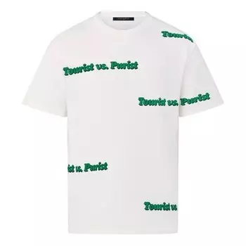 Футболка fw21 tourist vspurist short sleeve men's white Louis Vuitton, белый