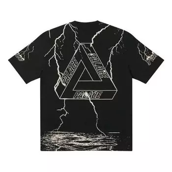 Футболка fw21 tri-strike t-shirt 'black' Palace, черный