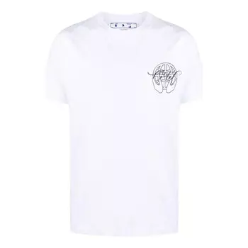 Футболка fw22 hand arrow slim tee Off-White, белый