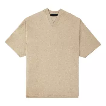 Футболка fw23 v-neck t-shirt 'gold heather' Fear Of God Essentials, золотой