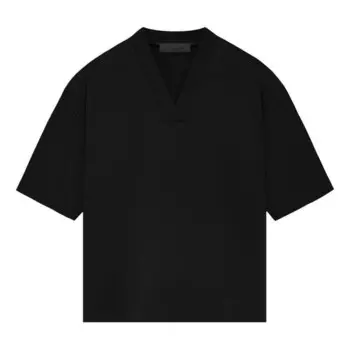 Футболка fw23 v-neck t-shirt 'jet black' Fear Of God Essentials, черный