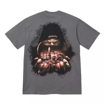 Футболка fw23 week 7 fighter t-shirt 'grey' Supreme, серый