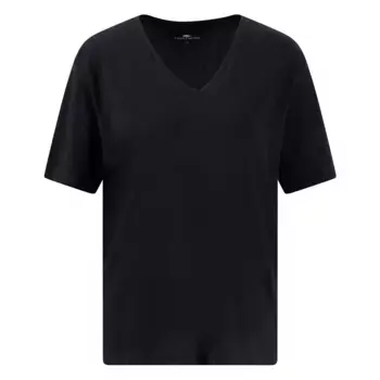 Футболка Fynch Hatton Basic short sleeve v neck, черный