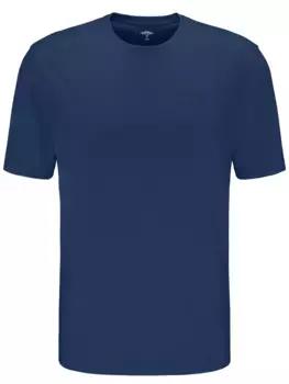 Футболка FYNCH-HATTON "FYNCH-HATTON Basic T-Shirt", однотонная, синий