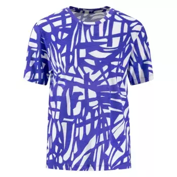 Футболка Fynch Hatton Printed Linen Abstract, фиолетовый