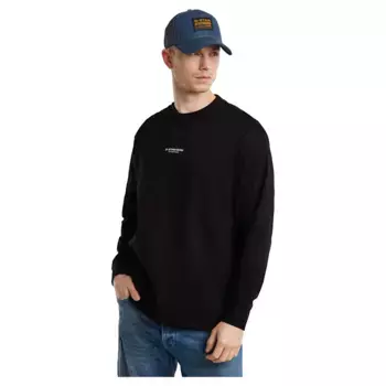 Футболка G-Star Center Chest Boxy long sleeve, черный