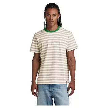 Футболка G-Star Essential Stripe Loose, зеленый