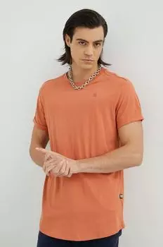 Футболка G-Star из необработанного хлопка G-Star Raw, оранжевый