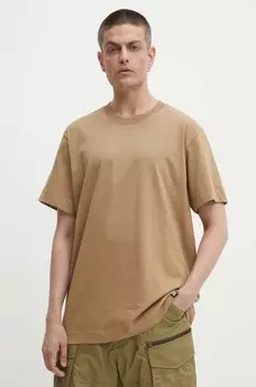 Футболка G-Star из необработанного хлопка G-Star Raw, бежевый