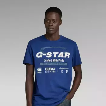 Футболка G-Star Old Skool Originals, синий