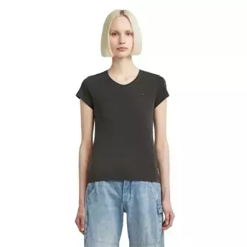 Футболка G-Star Overdyed Eyben Slim 2.0 short sleeve v neck, серый