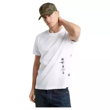 Футболка G-Star Poster Back Gr R T, белый