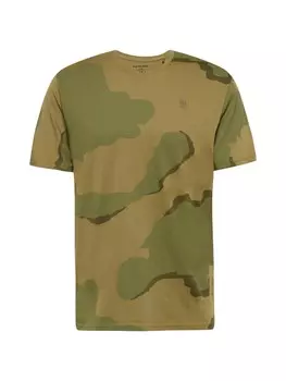 Футболка G–Star, зеленый/оливковый/темно-зеленый