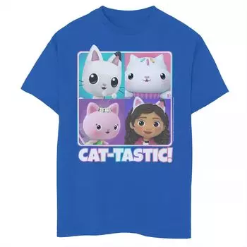 Футболка Gabby's Dollhouse Cat-Tastic Box Up с рисунком для мальчиков 8–20 лет Licensed Character