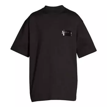 Футболка gaffer t-shirt large fit 'black' Balenciaga, черный