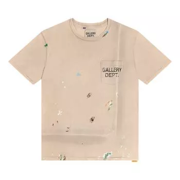 Футболка Gallery Dept. Vintage Logo Painted Tee 'Taupe', желто-коричневый