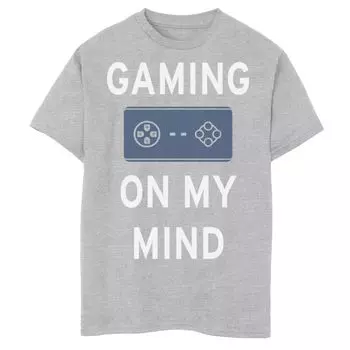 Футболка Gaming On My Mind для мальчиков 8–20 лет с графическим рисунком Unbranded
