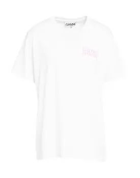 Футболка Ganni, слоновая кость