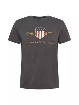 Футболка Gant, антрацит