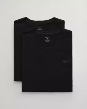 Футболка Gant "C-NECK T-SHIRT 2-PACK", изготовлена из особо мягкого материала, черный