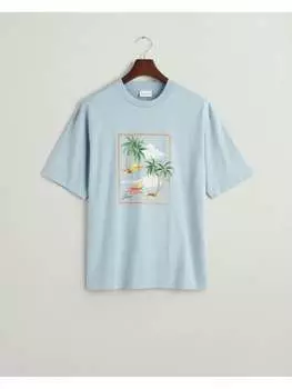 Футболка Gant, цвет dove blue