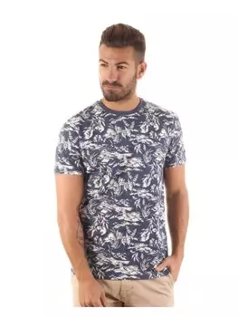 Футболка Gant, цвет marineblau/wei