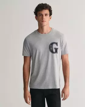 Футболка GANT, цвет mottled grey