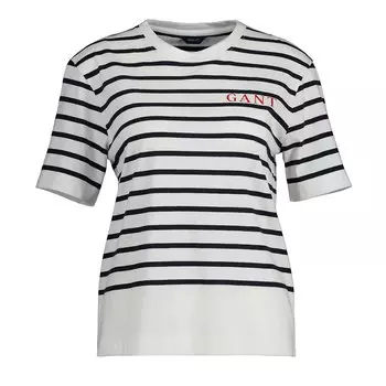 Футболка Gant Logo Striped, синий