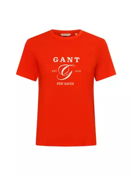Футболка Gant, оранжевый
