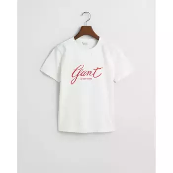 Футболка Gant Reg Script, белый