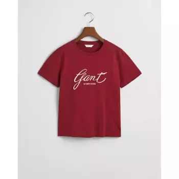 Футболка Gant Reg Script, красный