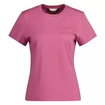 Футболка Gant Reg Tonal Shield, розовый