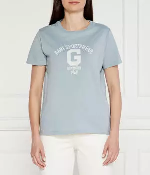 Футболка Gant Regular Fit, голубой