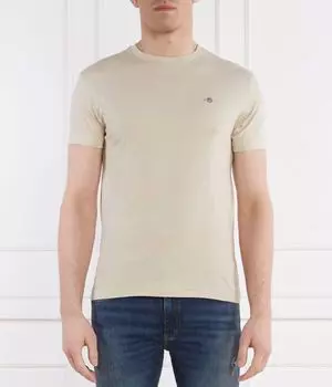 Футболка Gant с изображением щита, бежевый