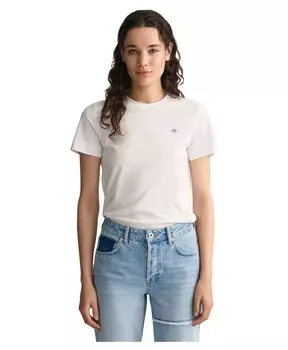 Футболка Gant Shield Regular Fit, белый