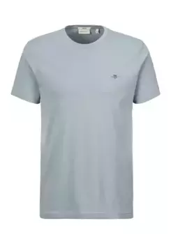 Футболка Gant "SLIM SHIELD SS T-SHIRT", с вышитым логотипом на груди, синий
