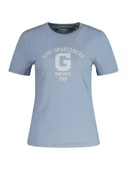 Футболка Gant T-Shirt, цвет dove blue