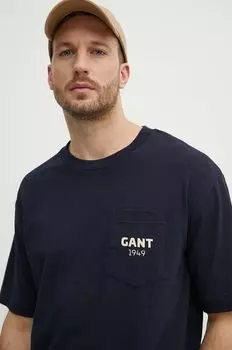Футболка Gant, темно-синий