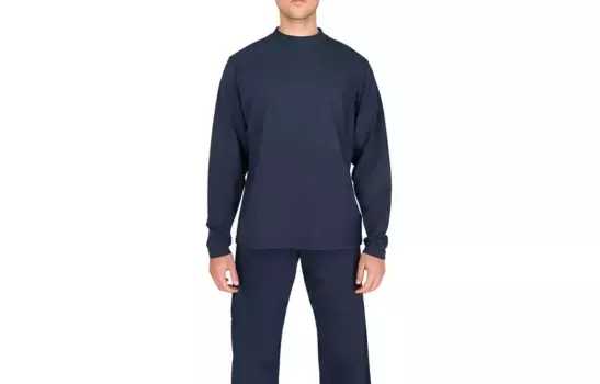 Футболка GAP Co-brand унисекс темно-синяя Yeezy, синий