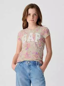 Футболка GAP, цвет beige/lila
