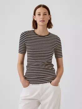 Футболка GAP, цвет dunkelbraun/wei