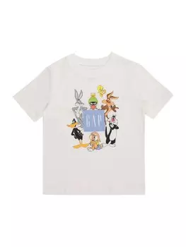 Футболка Gap LOONEY TUNES, белый