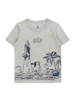 Футболка Gap, пятнистый серый