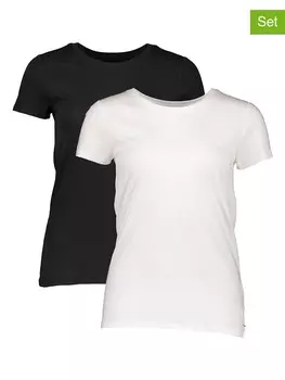 Футболка GAP s, белый/черный