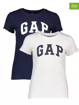 Футболка GAP s, цвет dunkelblau/wei