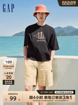 Футболка Gap с градиентным логотипом, зеленый